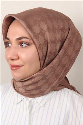 Modakaşmir Mk Desen Eşarp 5354-24 Küllü Kahve