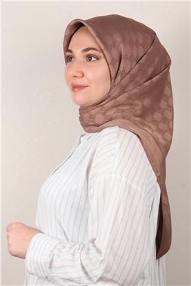 Modakaşmir Mk Desen Eşarp 5354-24 Küllü Kahve