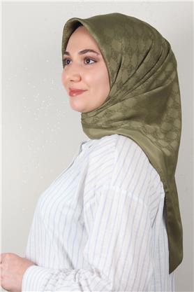 Modakaşmir Mk Desen Eşarp 5354-25 Haki
