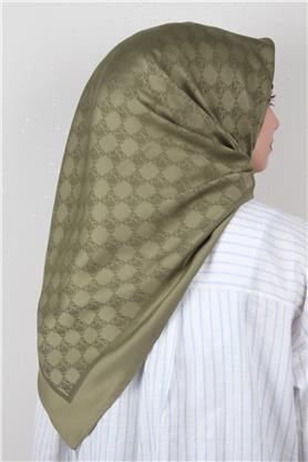 Modakaşmir Mk Desen Eşarp 5354-25 Haki