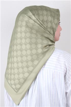 Modakaşmir Mk Desen Eşarp 5354-4 Yeşil Çay