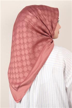 Modakaşmir Mk Desen Eşarp 5354-5 Gül Kurusu