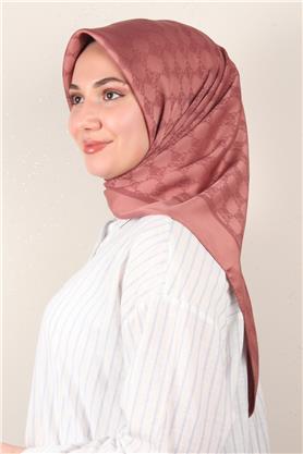 Modakaşmir Mk Desen Eşarp 5354-5 Gül Kurusu