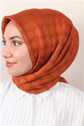 Modakaşmir Mk Desen Eşarp 5354-8 Kiremit