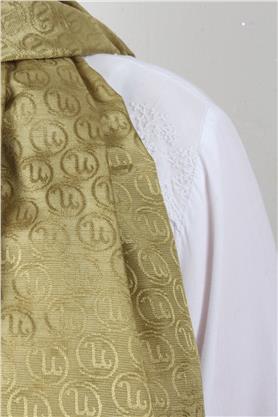 Monogram Şal 145-28 Fıstık Yeşili