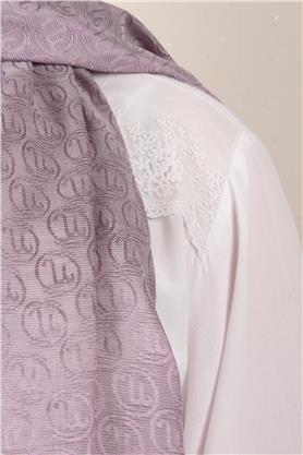 Monogram Şal 145-29 Lila
