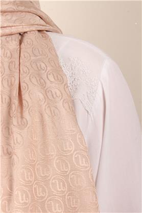 Monogram Şal 145-31 Kemik