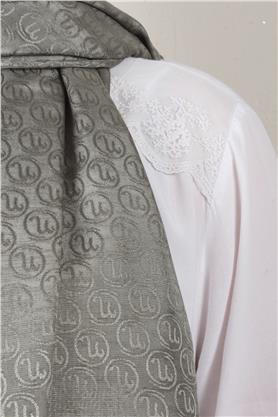 Monogram Şal 145-32 Mint Yeşili