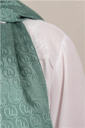 Monogram Şal 145-38 Yeşil