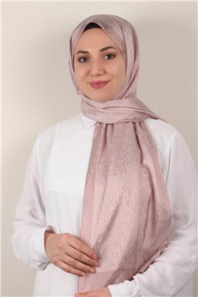 Monogram Şal 145-39 Açık Pudra