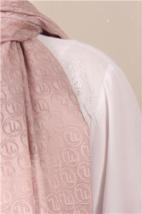 Monogram Şal 145-39 Açık Pudra