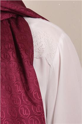 Monogram Şal 145-50 Mürdüm