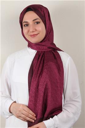 Monogram Şal 145-50 Mürdüm