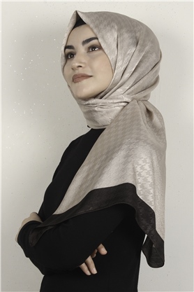 Monogram Şal 149-12 Sütlü Kahve 