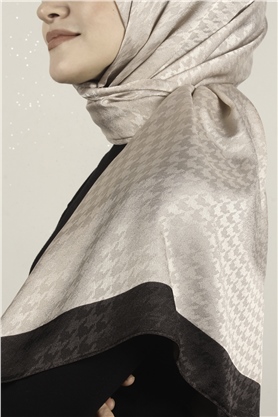 Monogram Şal 149-12 Sütlü Kahve 