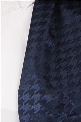 Monogram Şal 149-24 Lacivert