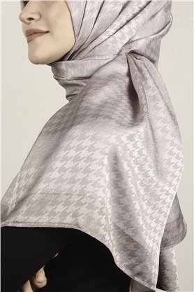 Monogram Şal 149-7 Miskli Kahve