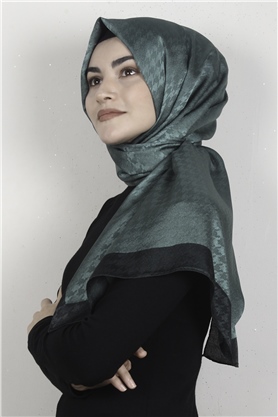 Monogram Şal 149-8 Yeşil