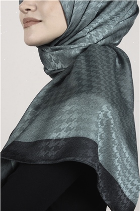 Monogram Şal 149-8 Yeşil