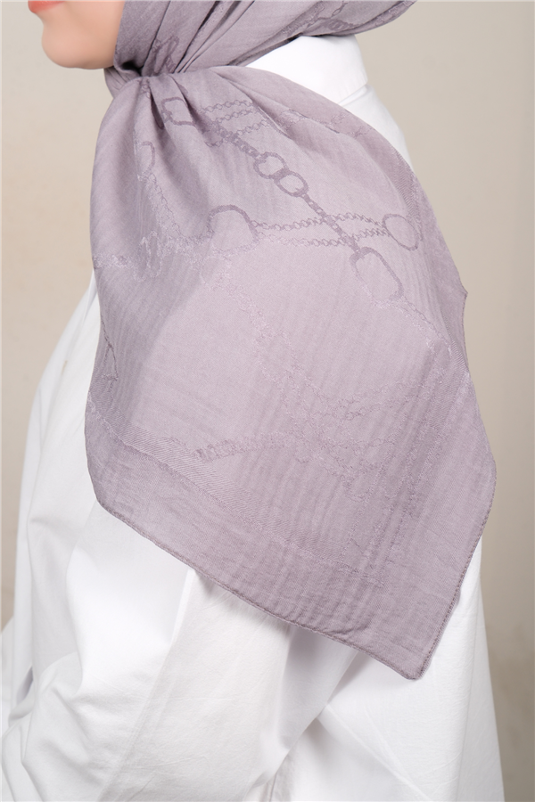 Naia Lyocell Coton Eşarp 1601-3 Gri 