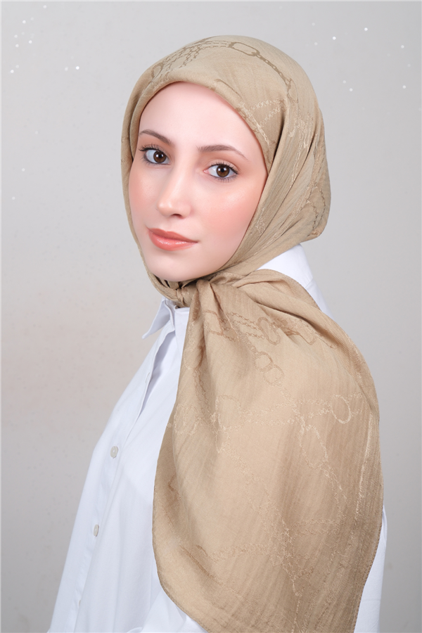 Naia Lyocell Coton Eşarp 1601-8 Olive 