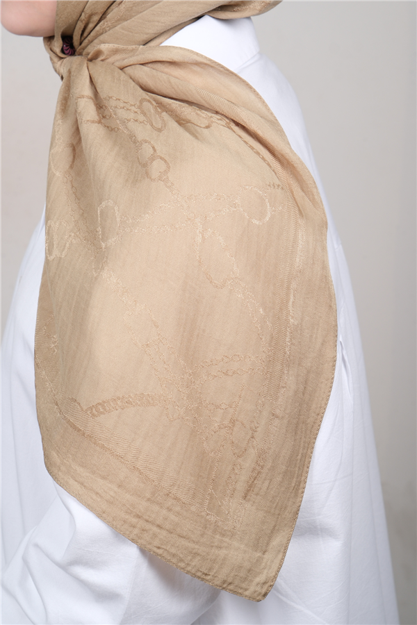 Naia Lyocell Coton Eşarp 1601-8 Olive 