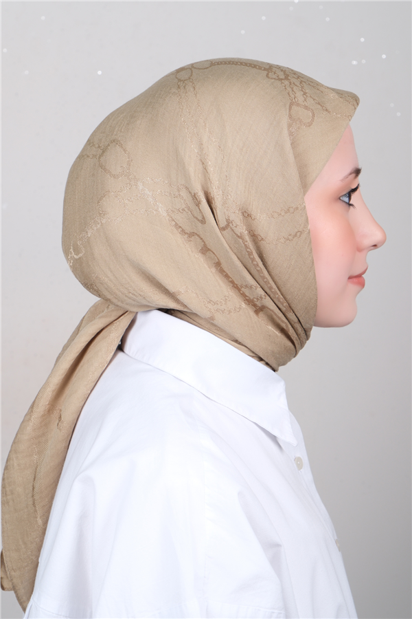 Naia Lyocell Coton Eşarp 1601-8 Olive 