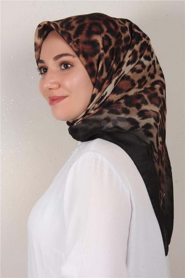 Nirvana Soft Eşarp 3341-6 Siyah-Bal