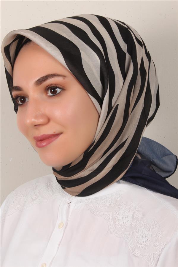 Nirvana Soft Eşarp 3342-5 Lacivert