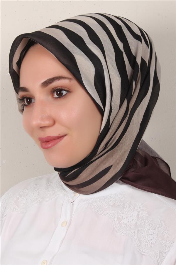 Nirvana Soft Eşarp 3342-9 Kahverengi