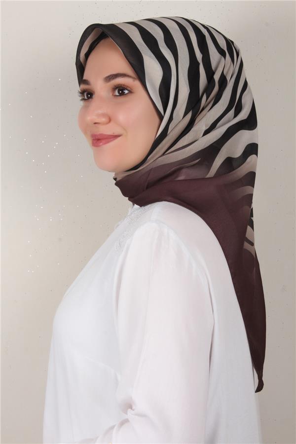 Nirvana Soft Eşarp 3342-9 Kahverengi