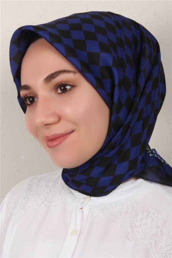 Nirvana Soft Eşarp 3343-13 Saks Mavisi