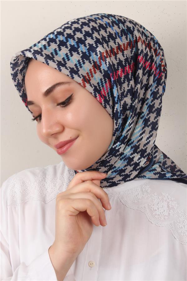 Nirvana Soft Eşarp 3345-8 Lacivert