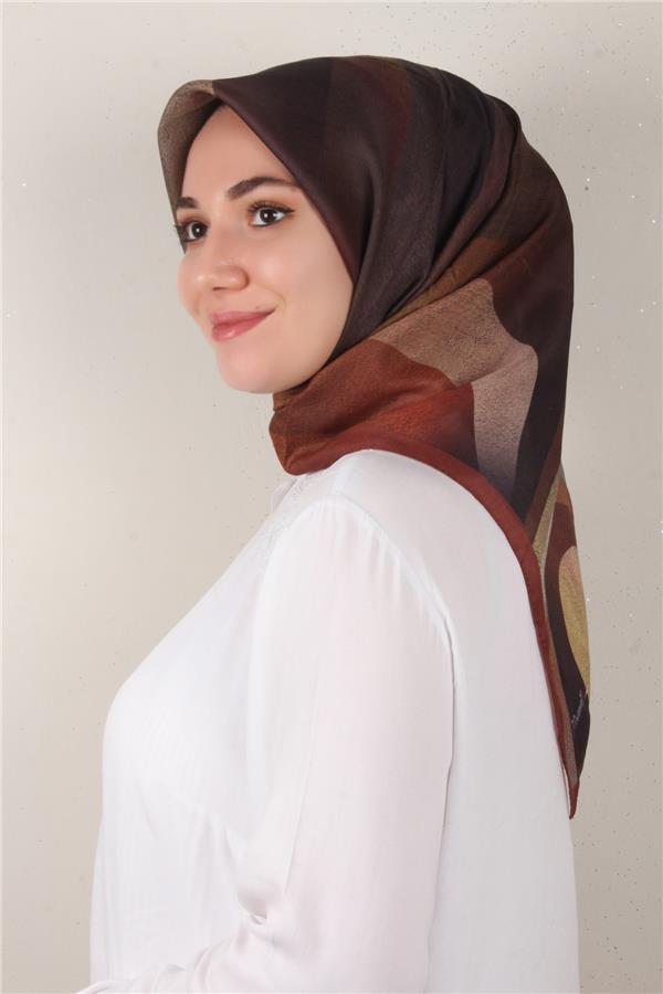 Nirvana Soft Eşarp 3346-3 Kahverengi