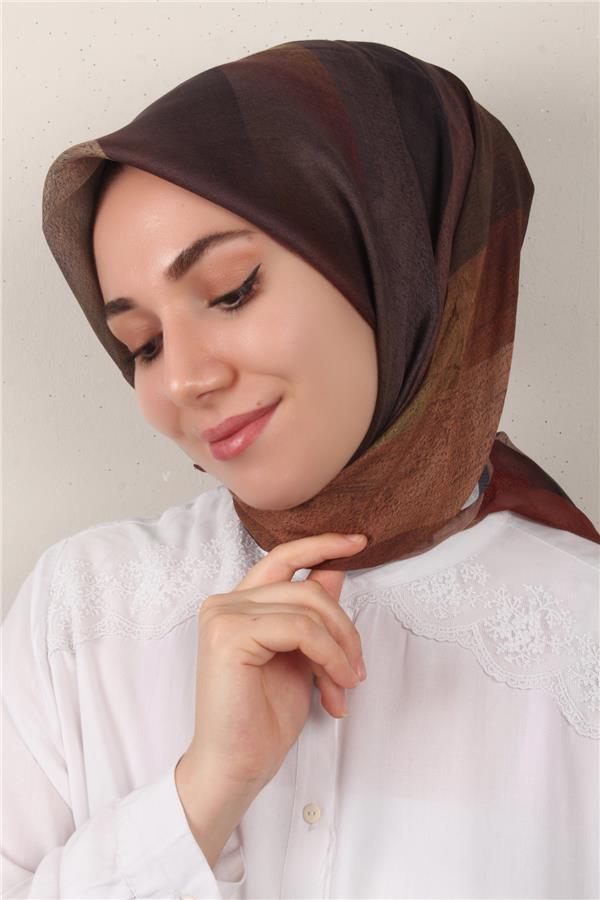 Nirvana Soft Eşarp 3346-3 Kahverengi