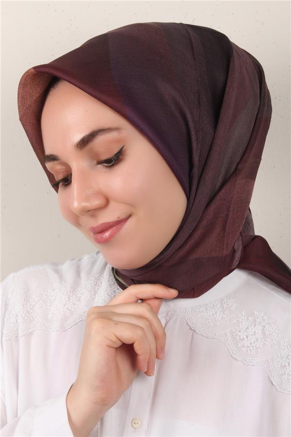 Nirvana Soft Eşarp 3346-8 Acı Kahve