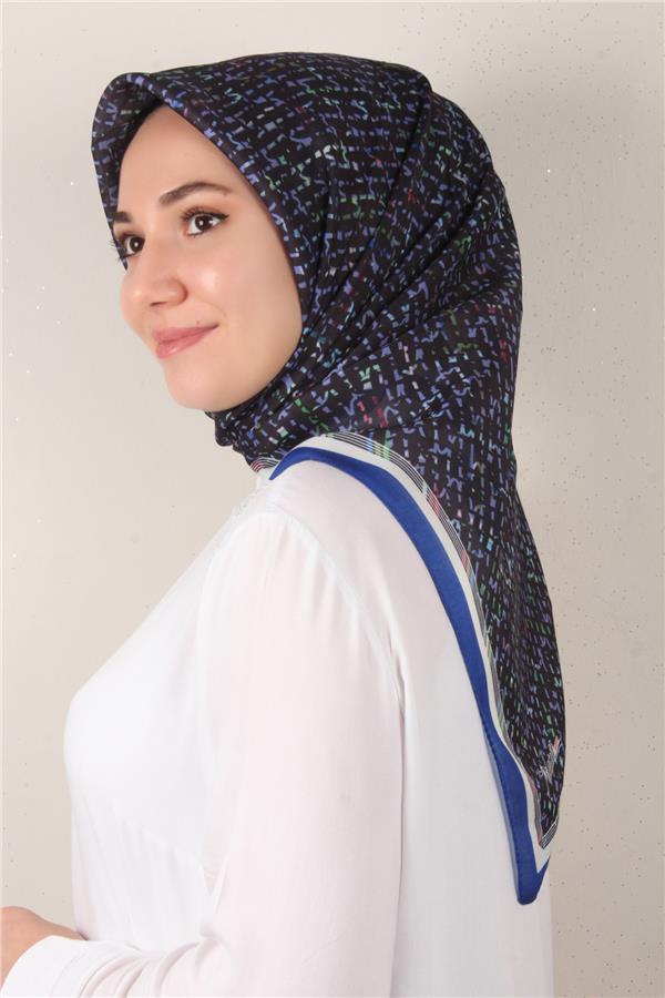 Nirvana Soft Eşarp 3347-14 Saks Mavisi