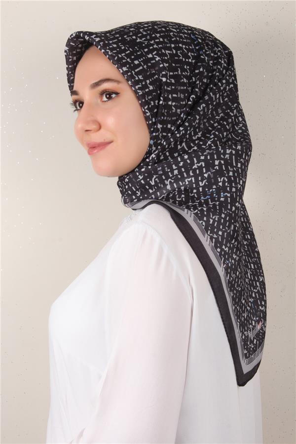 Nirvana Soft Eşarp 3347-8 Siyah