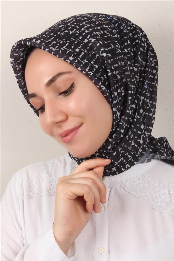 Nirvana Soft Eşarp 3347-8 Siyah