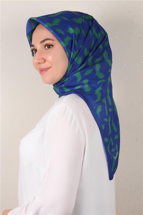 Nirvana Soft Eşarp 3348-6 Saks Mavisi