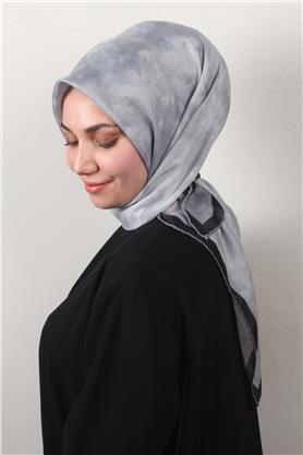 Nirvana Soft Eşarp 8087-1 Gümüş