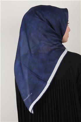 Nirvana Soft Eşarp 8087-21 Parlament Mavi
