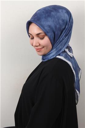 Nirvana Soft Eşarp 8087-7 İndigo