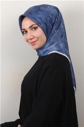 Nirvana Soft Eşarp 8087-7 İndigo