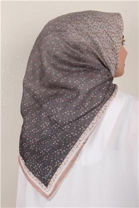 Nirvana Soft Eşarp 8092-9 Füme-Sütlü Kahve