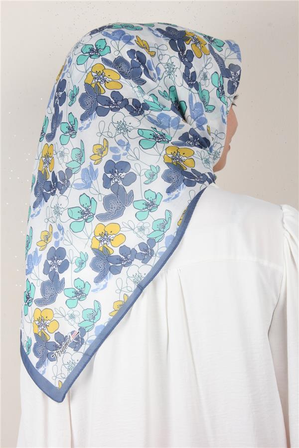 Nirvana Soft Eşarp 8093-1 İndigo