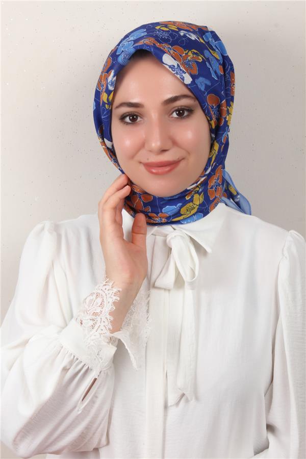 Nirvana Soft Eşarp 8093-12 Mavi-Bebe Mavisi