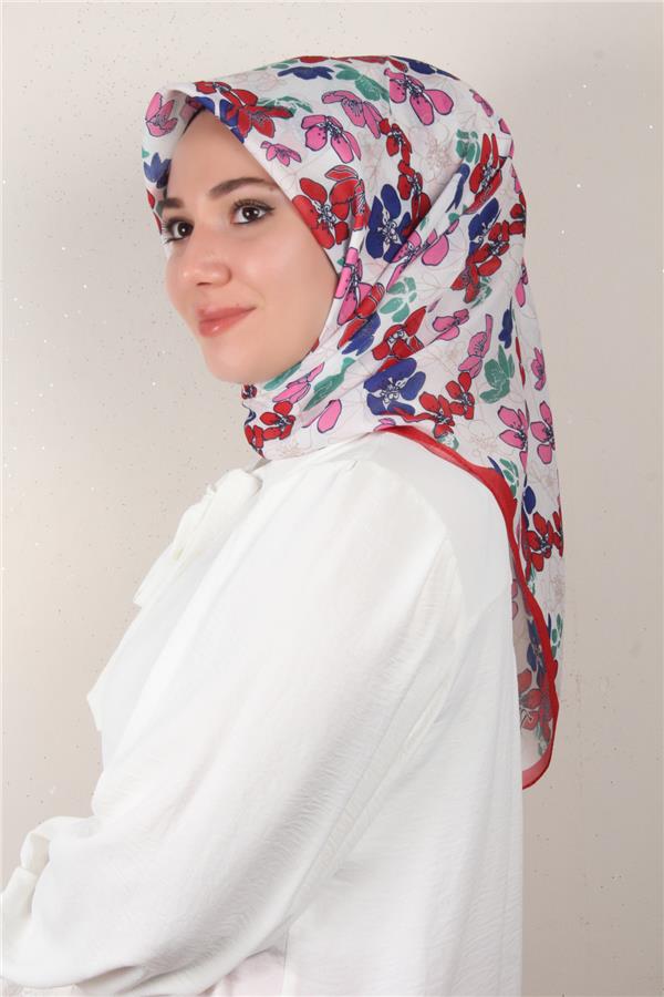 Nirvana Soft Eşarp 8093-3 Kırmızı