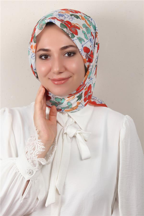 Nirvana Soft Eşarp 8093-5 Turuncu