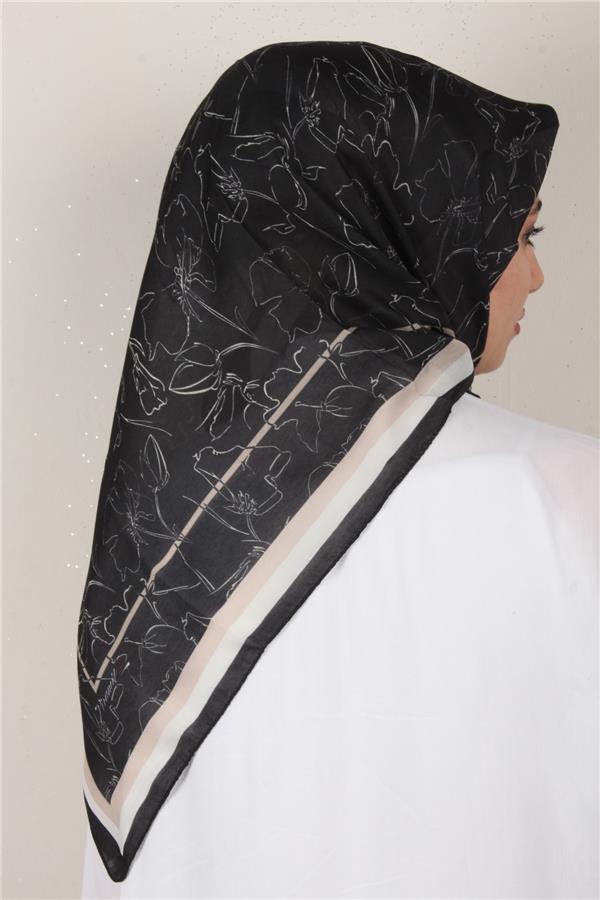 Nirvana Soft Eşarp 8098-13 Siyah